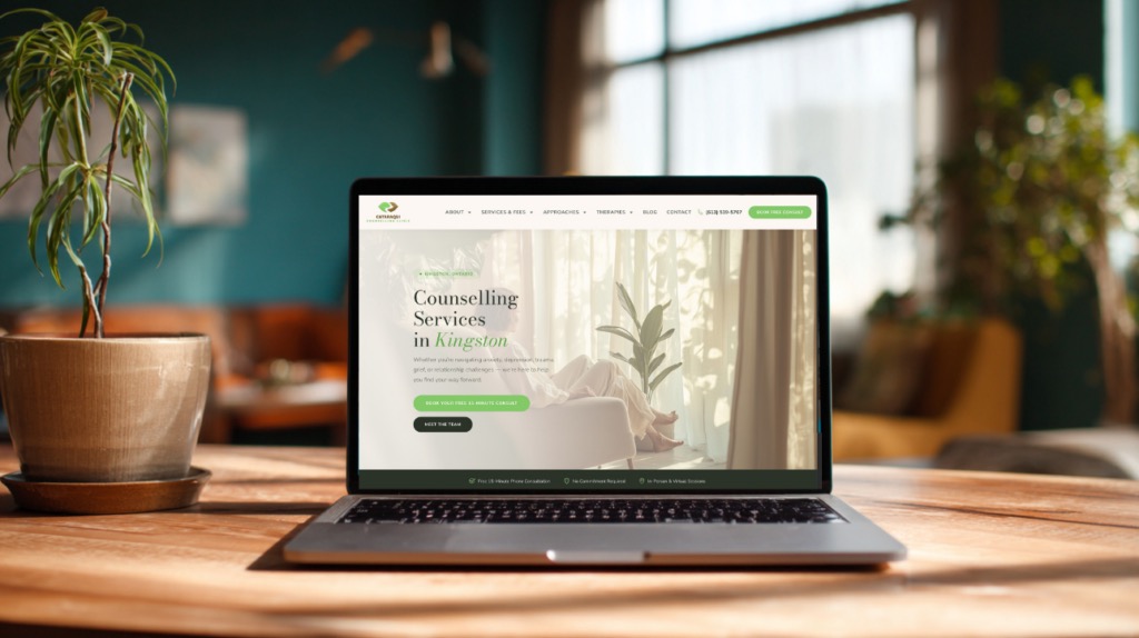 Cataraqui Counselling Clinic desktop view